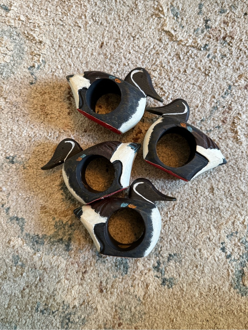 Duck napkin rings- vintage